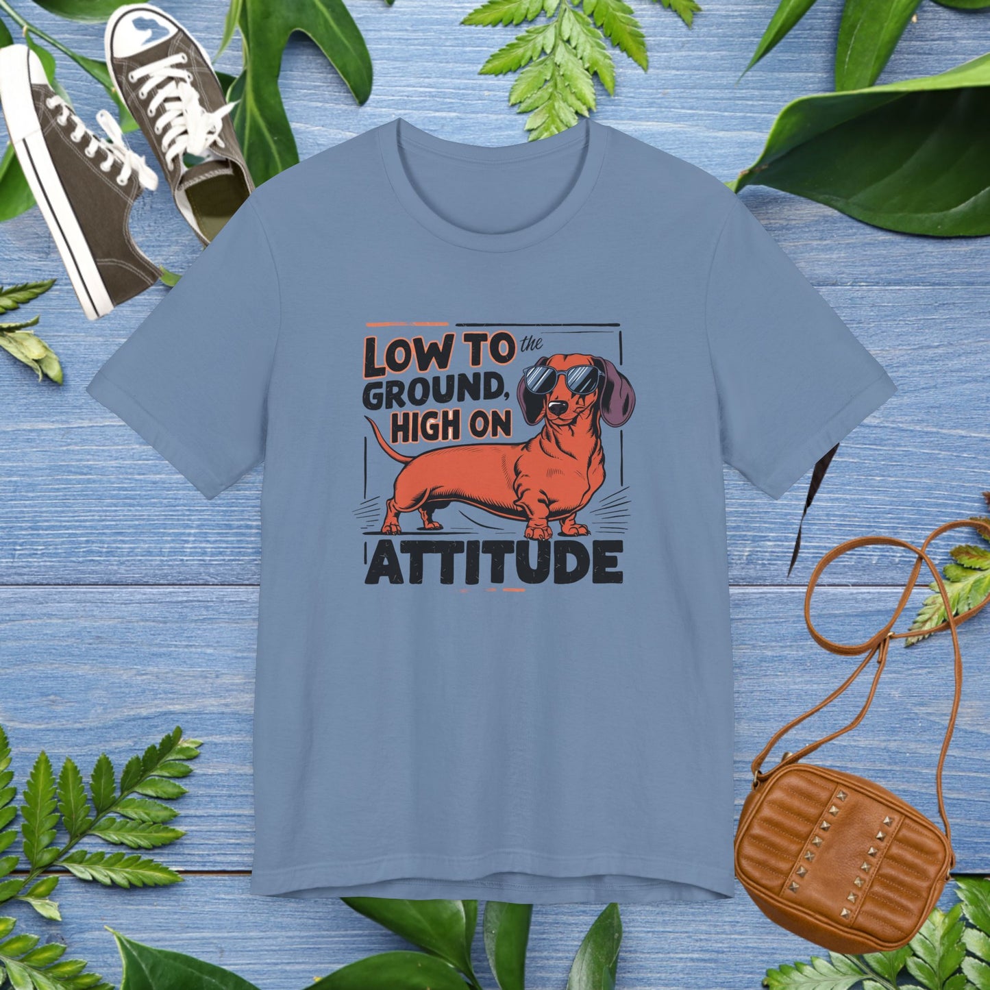 Dachshund Tee - 'Low To Ground High On Attitude' Unisex T-Shirt - furevermama