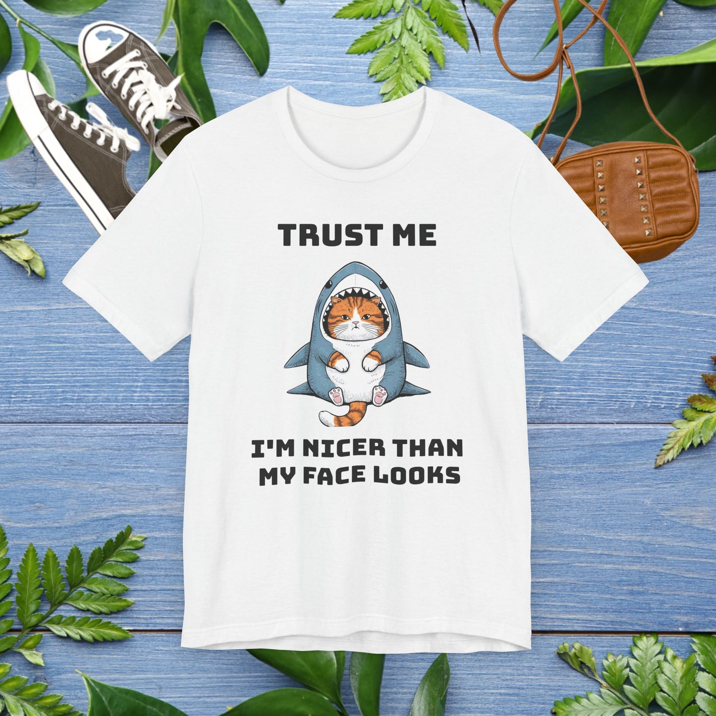 Cat in Shark Costume Unisex T-Shirt - furevermama