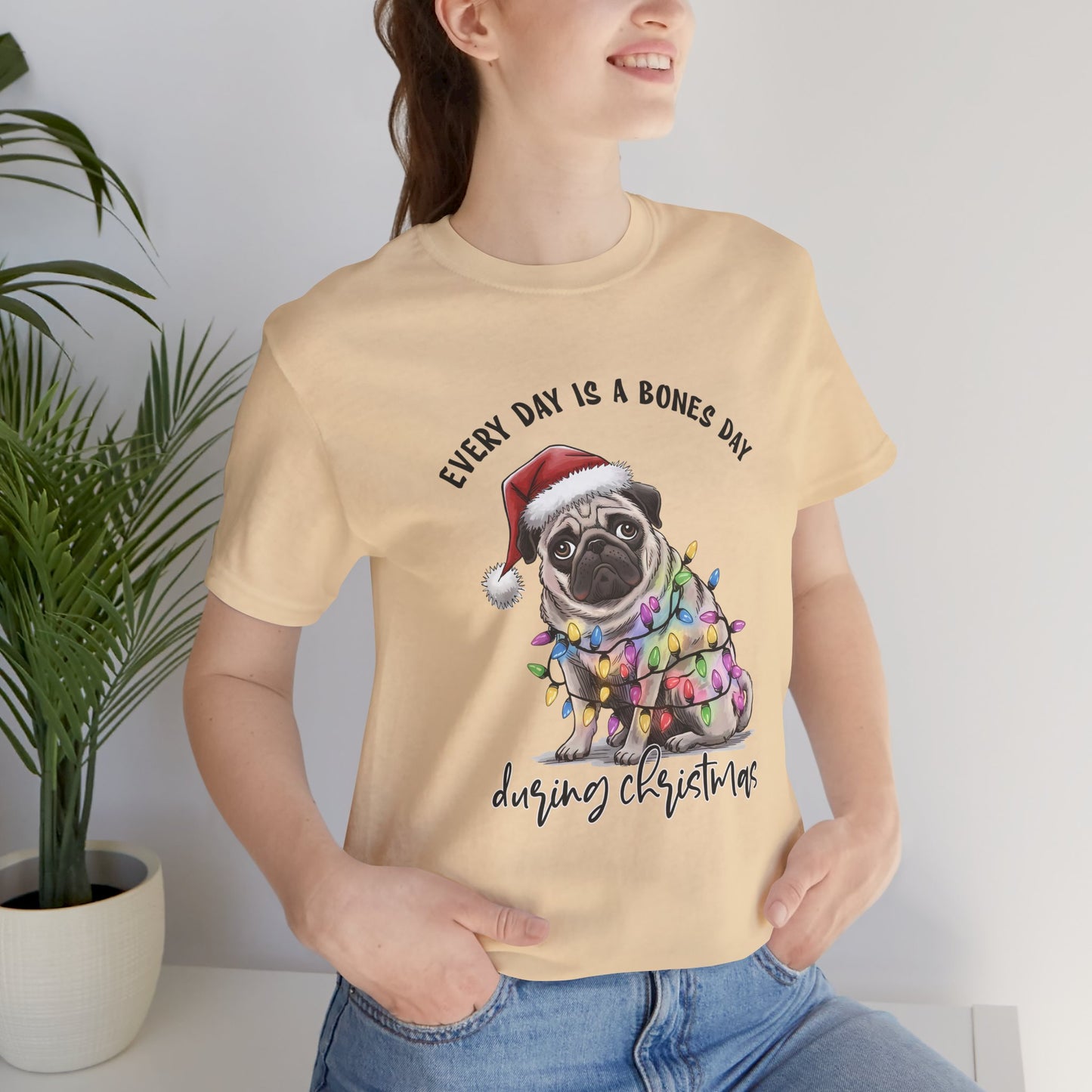 Everyday Is Bones Day During Christmas, Bulldog Unisex T-Shirt - furevermama