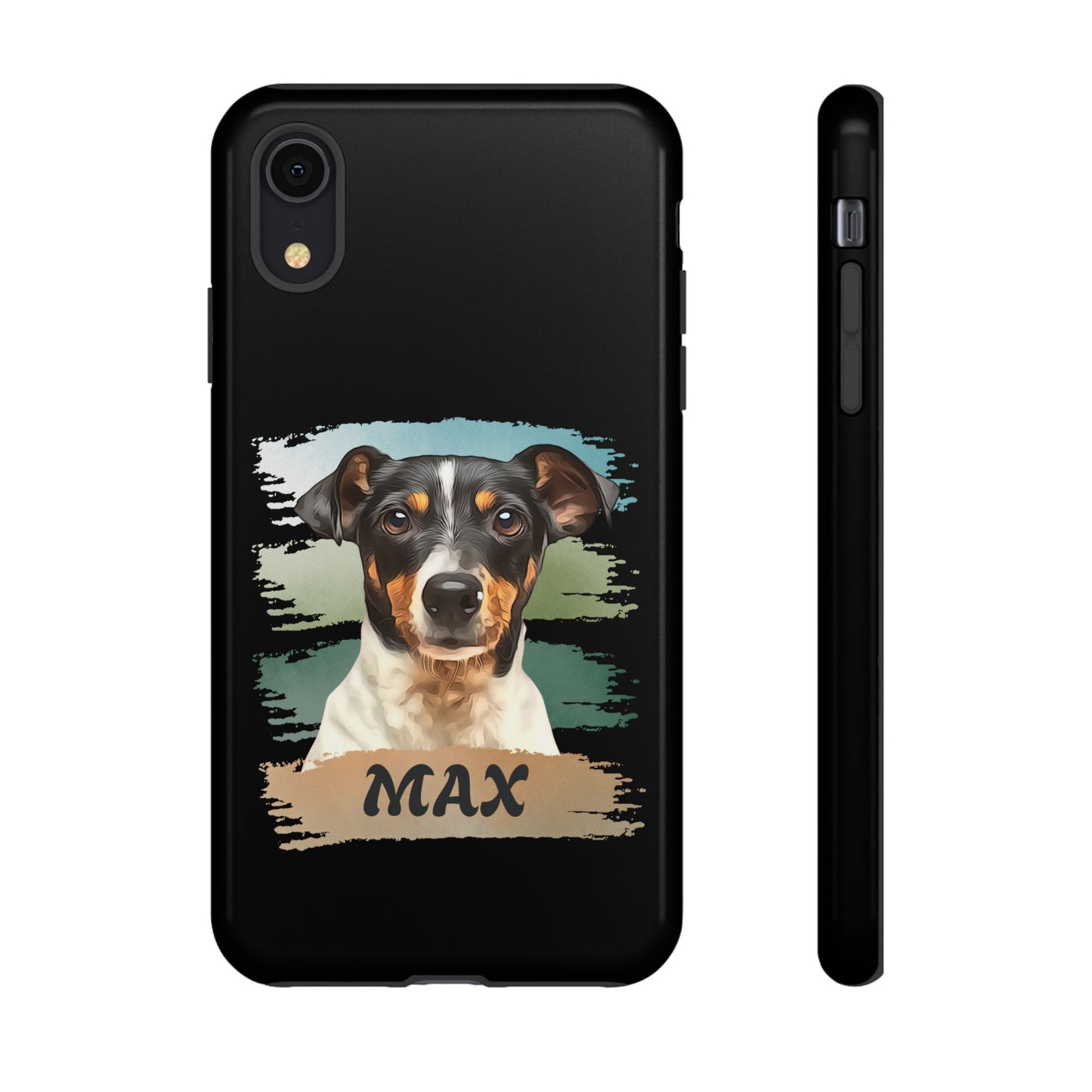 Custom Pet Portrait Phone Case, Green Brush Edition - furevermama