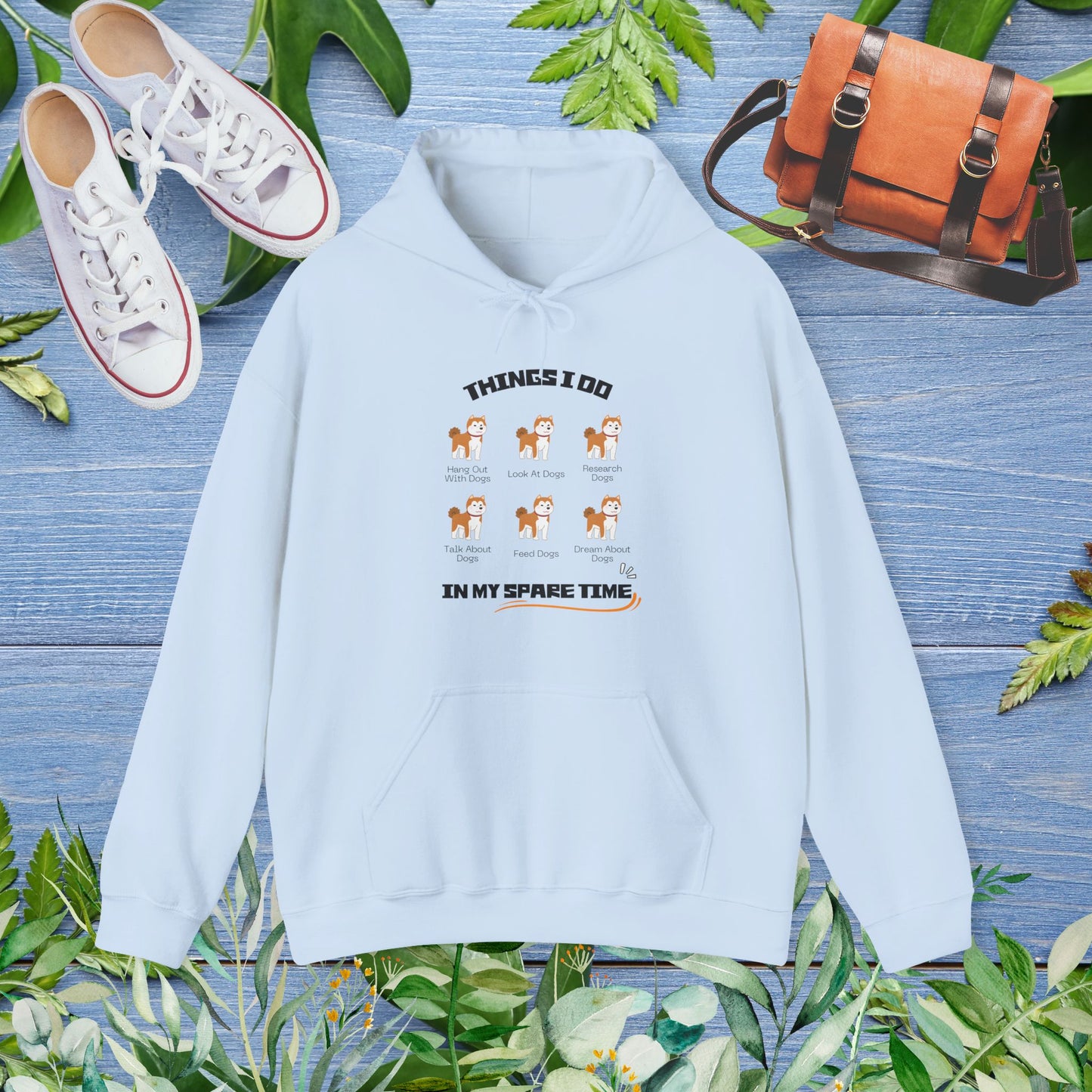 Things I Do In Spare Time Hooded Sweatshirt, Dog Lover Hoodies - furevermama