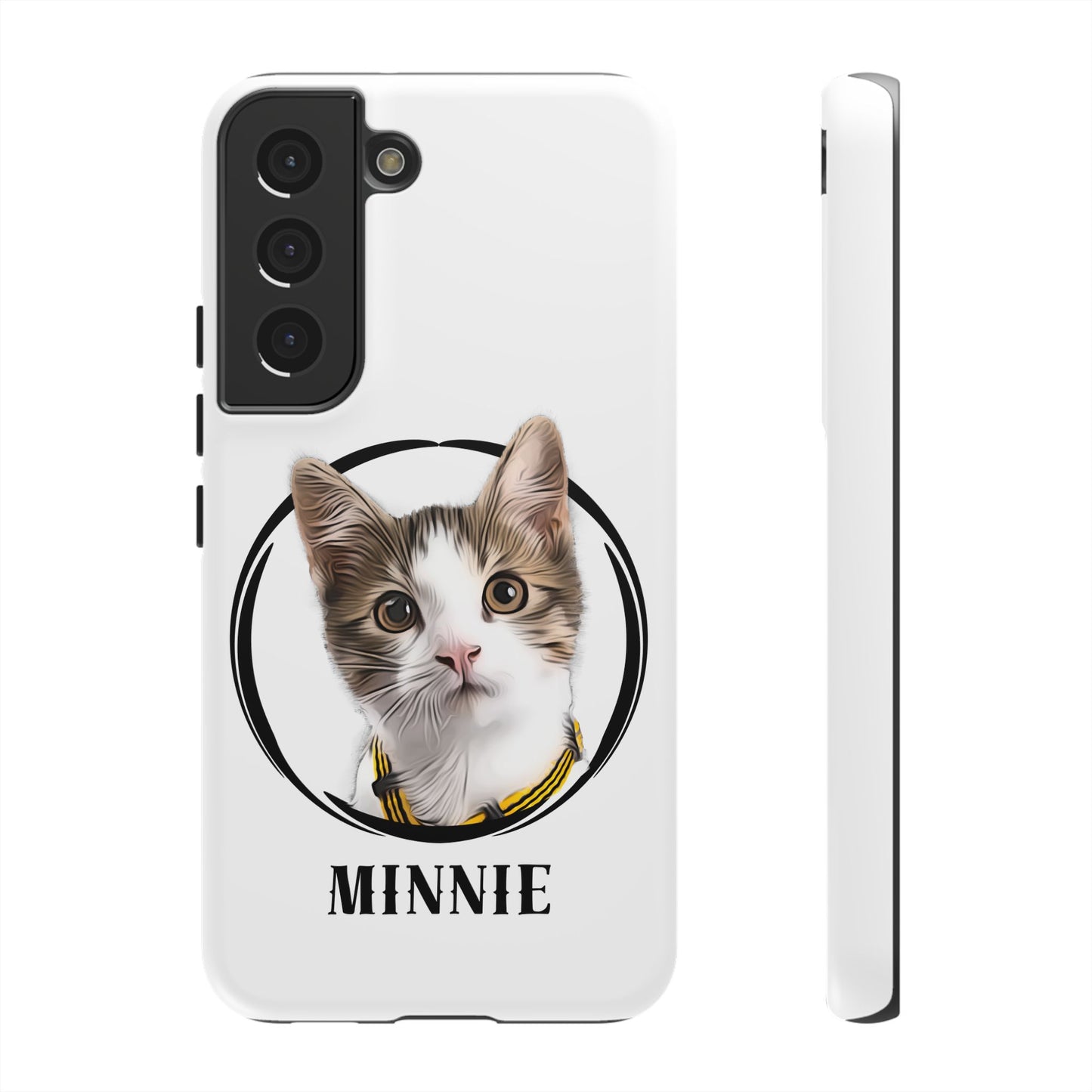 Custom Pet Portrait In Circle Phone Case - furevermama