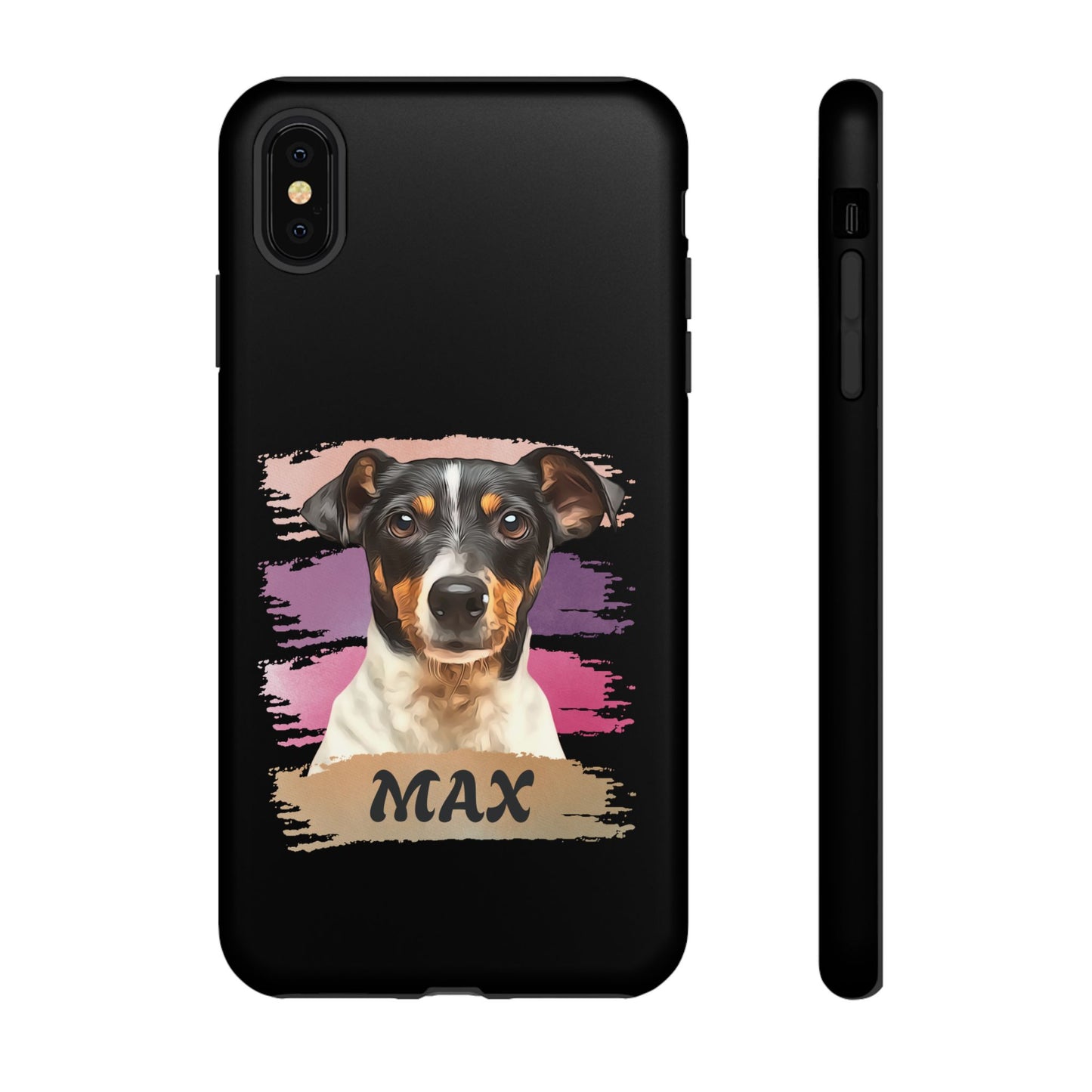 Custom Pet Portrait Phone Case, Pink Brush Edition - furevermama