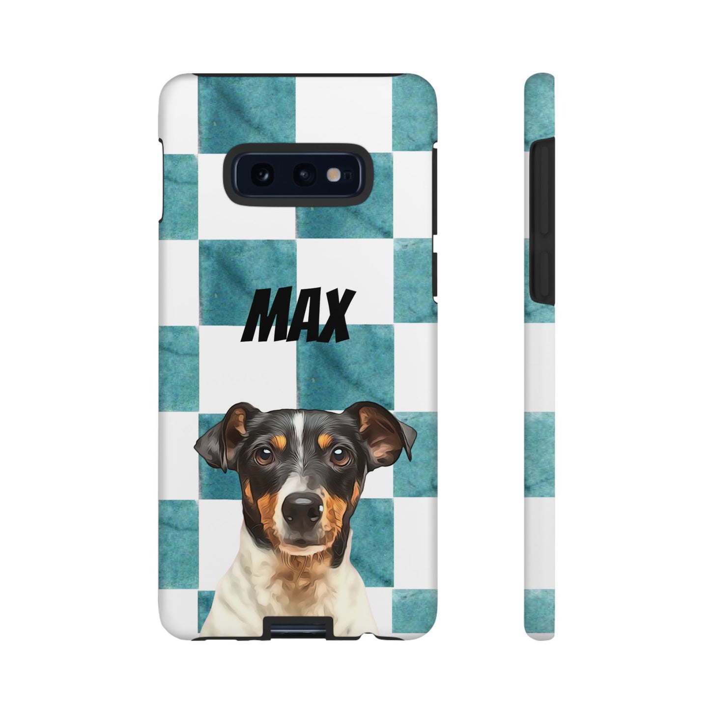Custom Pet Portrait Phone Case, Checker Edition - furevermama