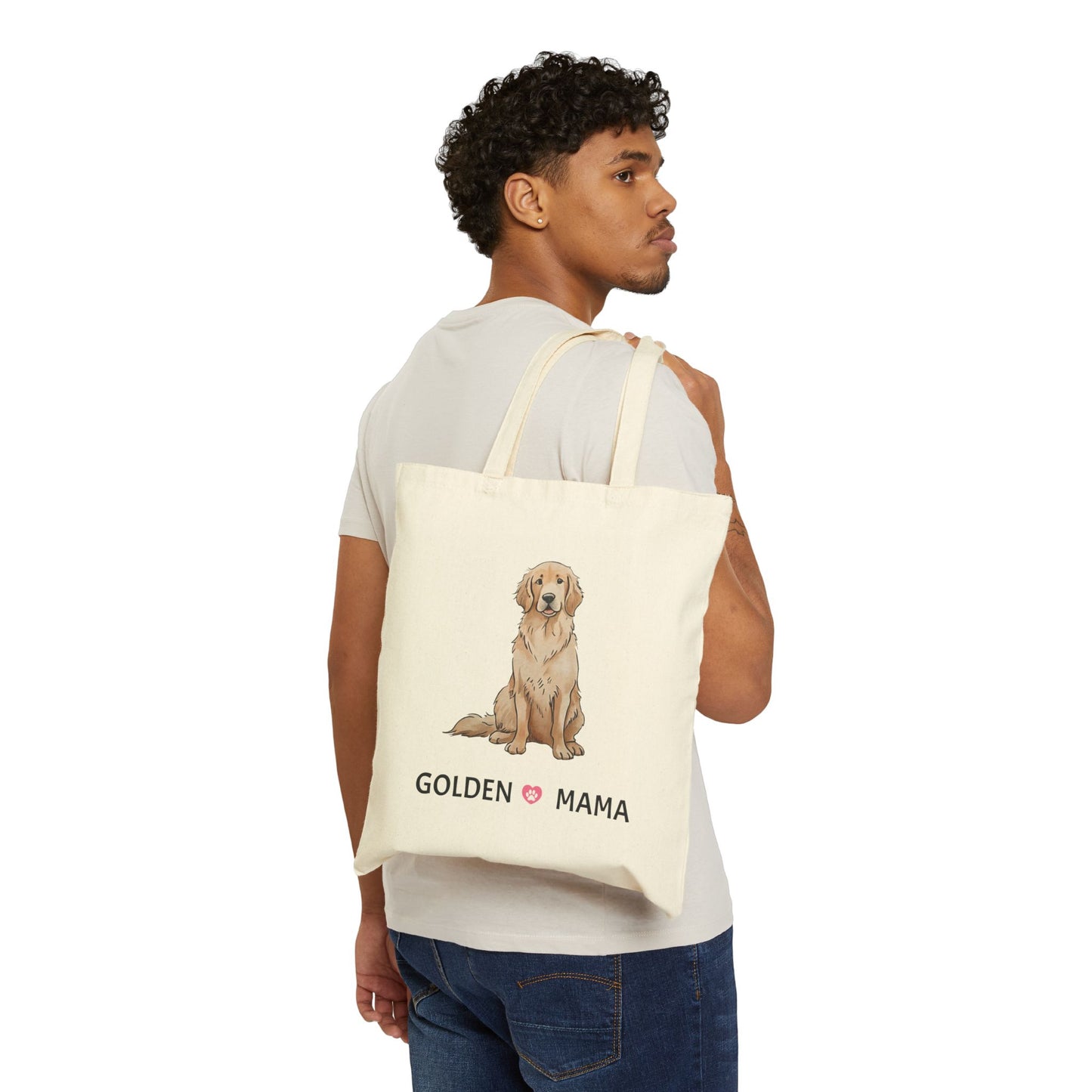 Tote Bag - Golden Retriever 'Golden Loves Mama' - furevermama