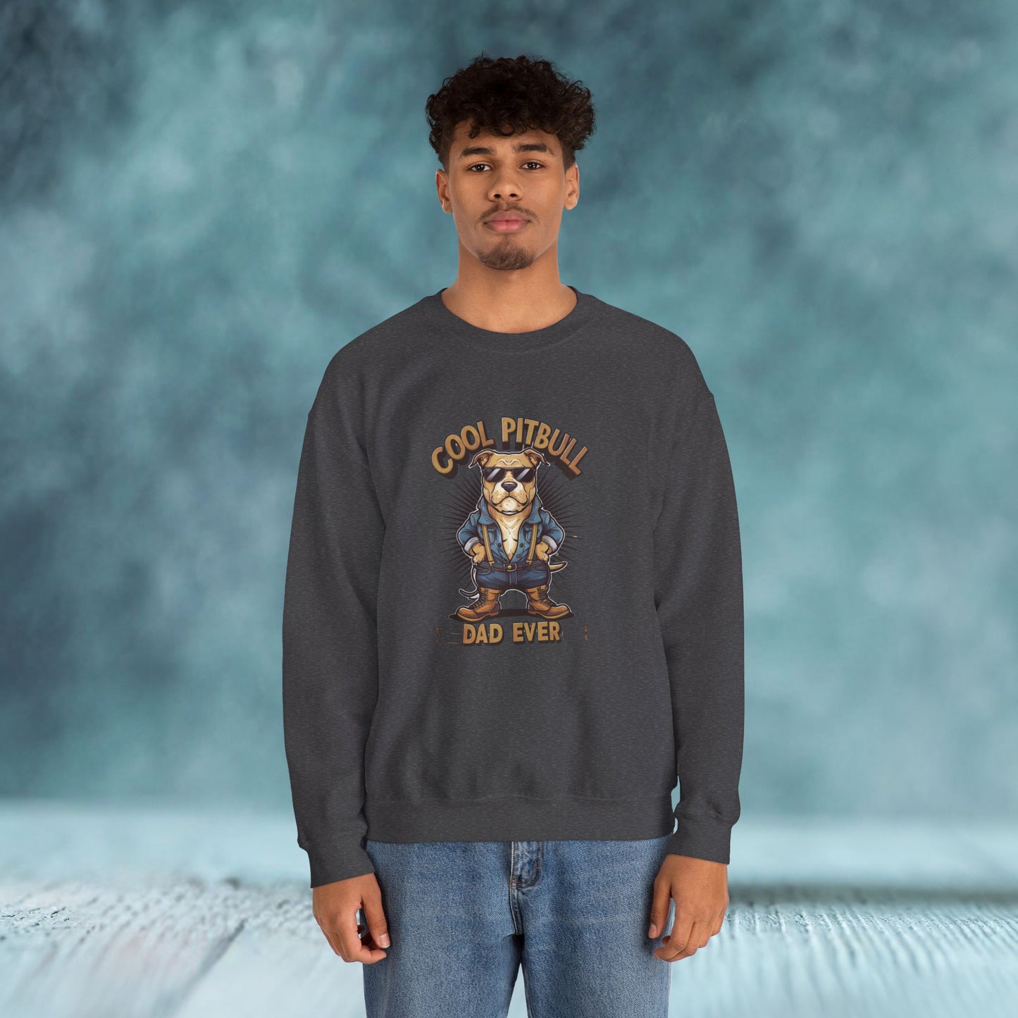Cool Pitbull Dad Sweatshirt - furevermama