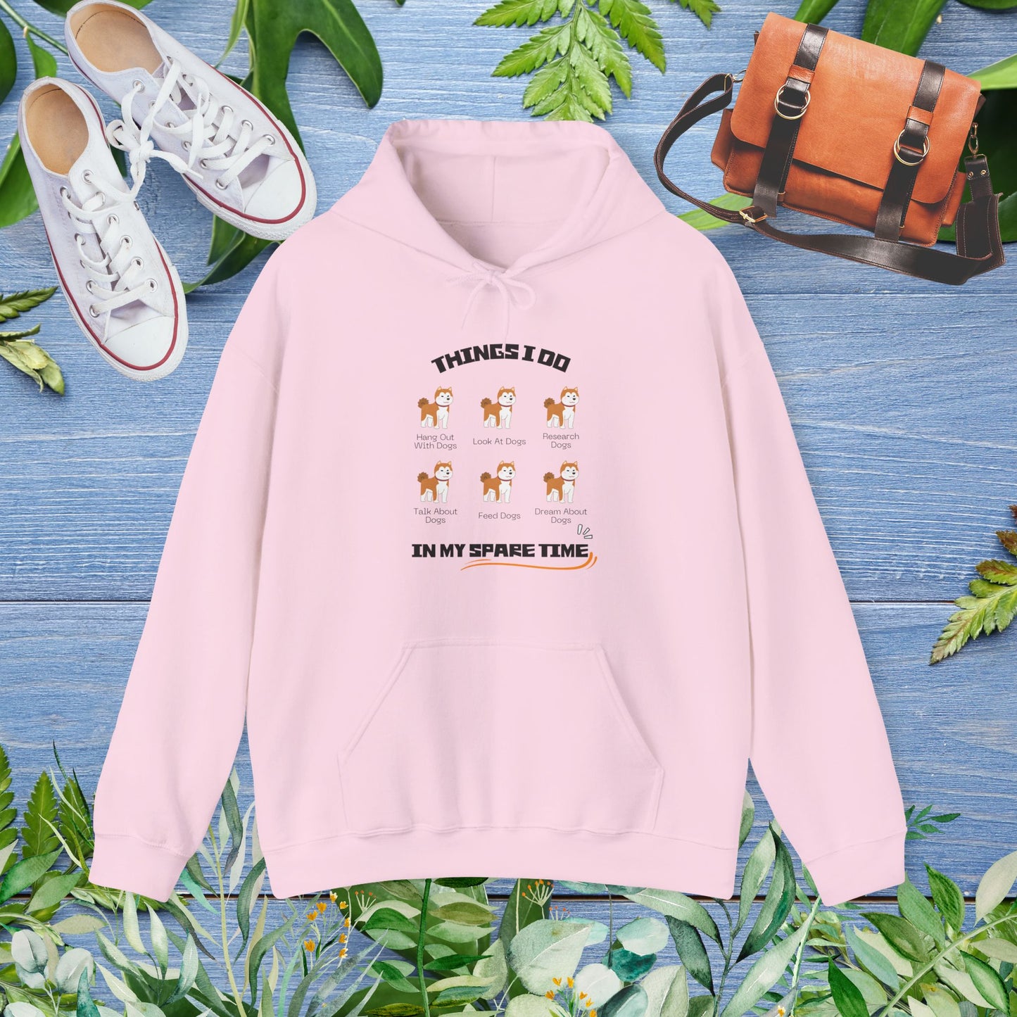 Things I Do In Spare Time Hooded Sweatshirt, Dog Lover Hoodies - furevermama