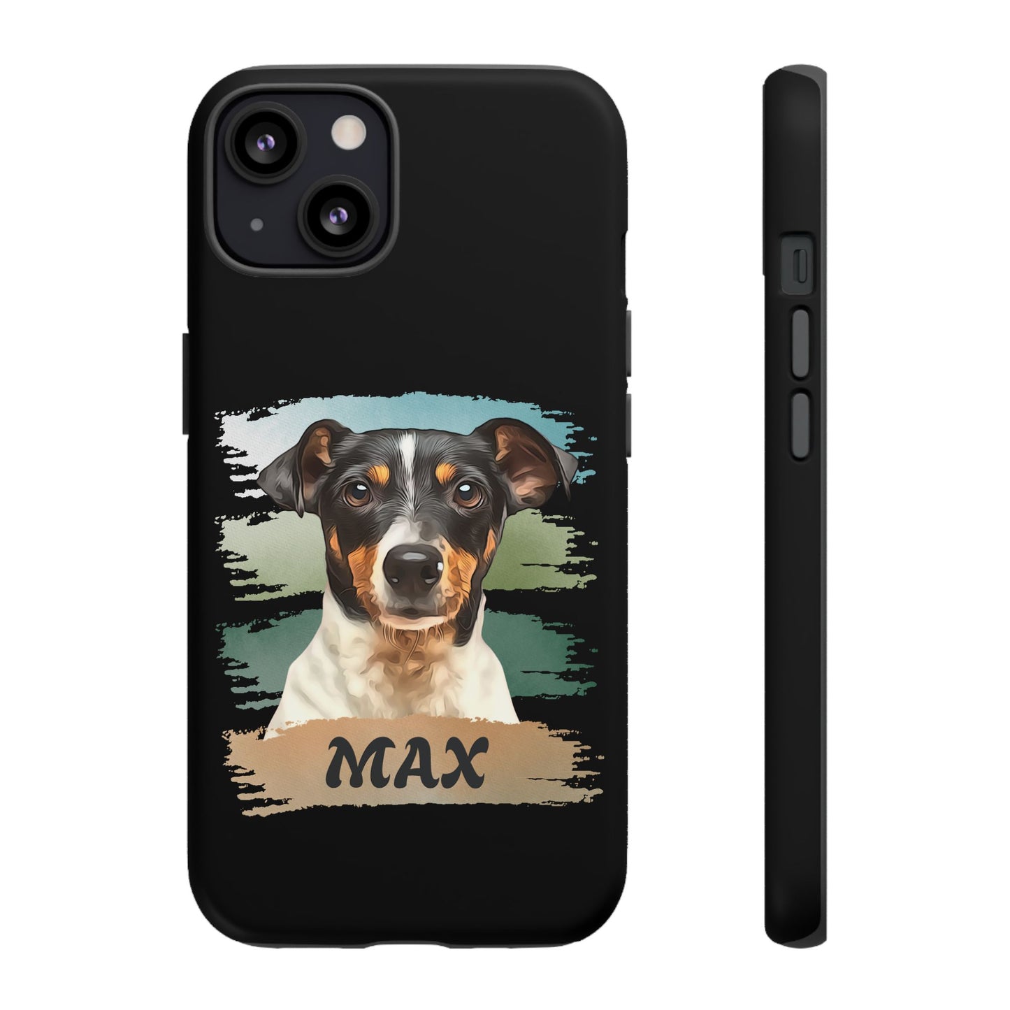 Custom Pet Portrait Phone Case, Green Brush Edition - furevermama