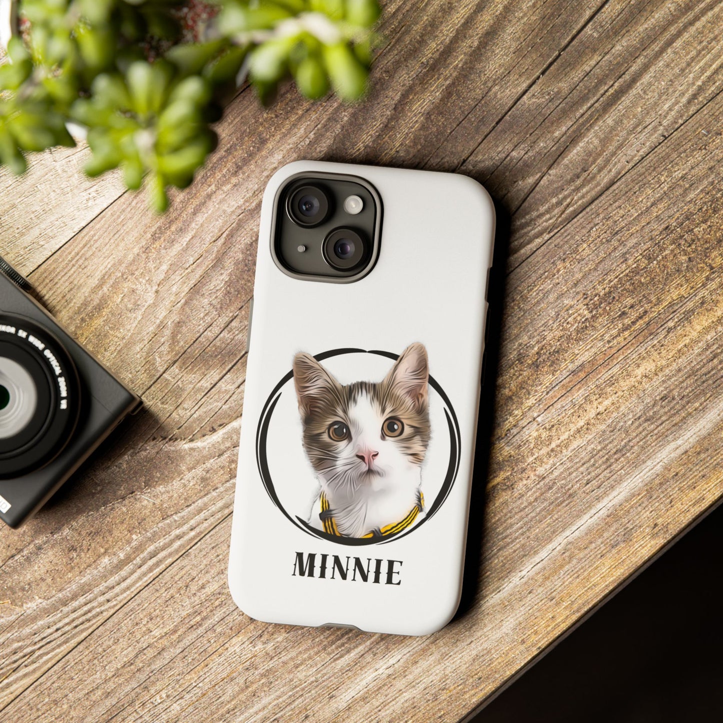 Custom Pet Portrait In Circle Phone Case - furevermama