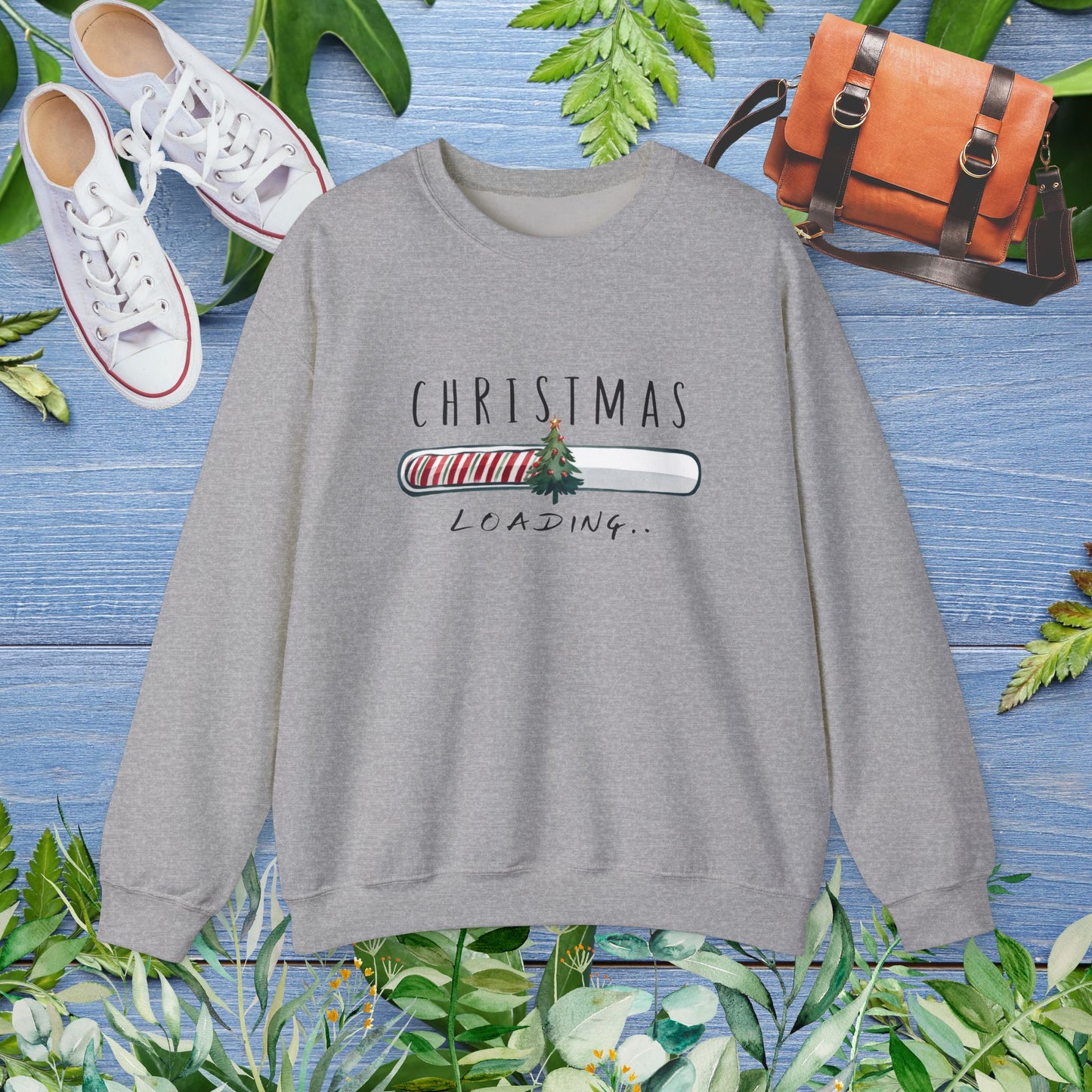 Christmas Is Loading Unisex Heavy Blend™ Crewneck Sweatshirt - furevermama
