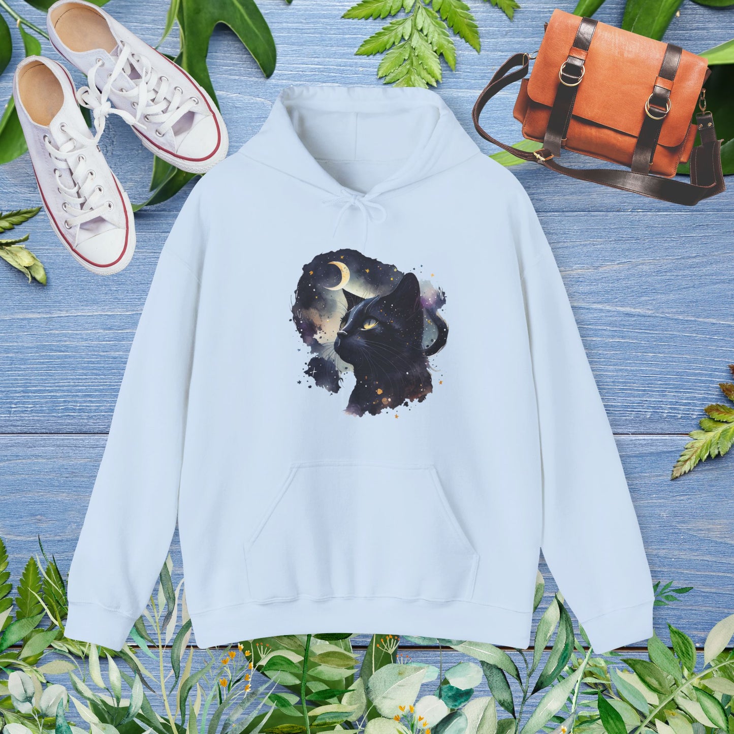 Moon Night Cat Unisex Hoodie - furevermama