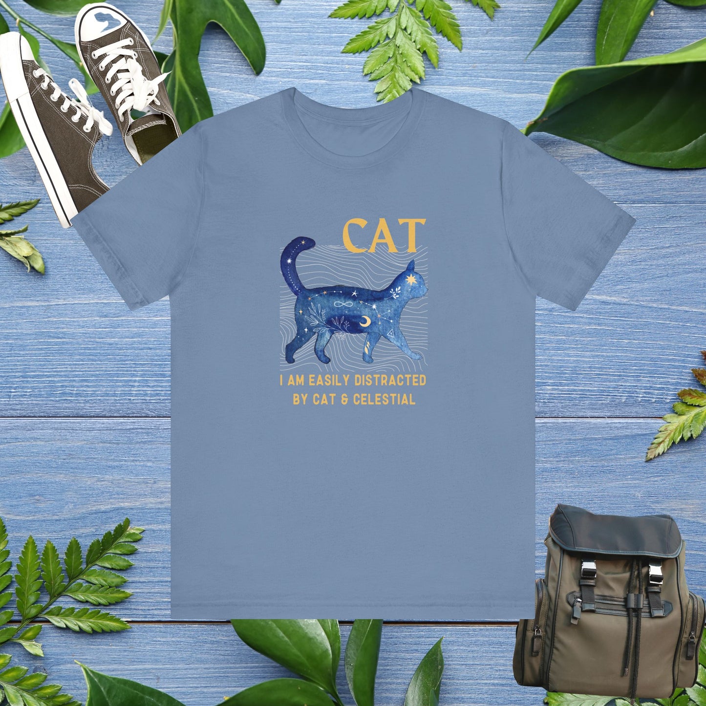 Cat and Celestial T-Shirt - furevermama