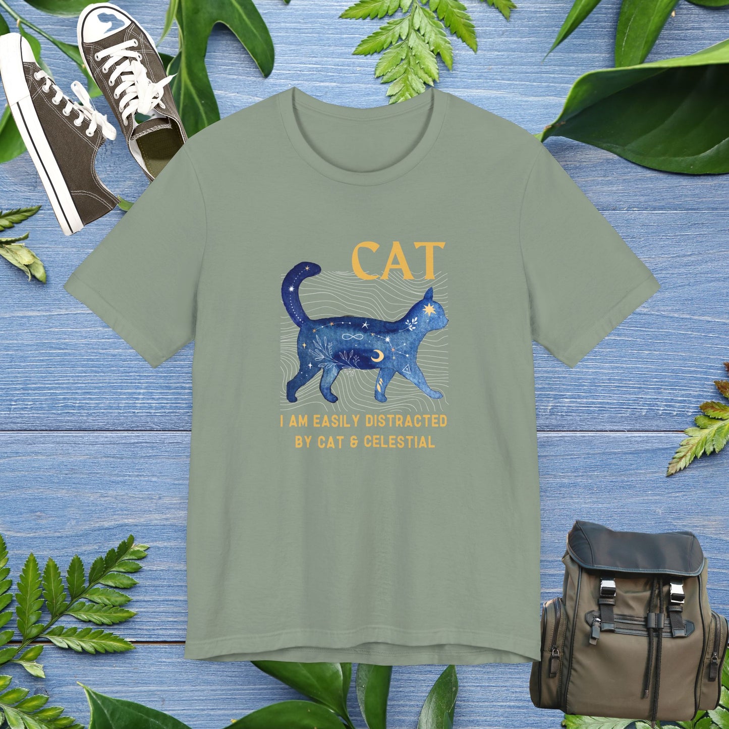 Cat and Celestial T-Shirt - furevermama