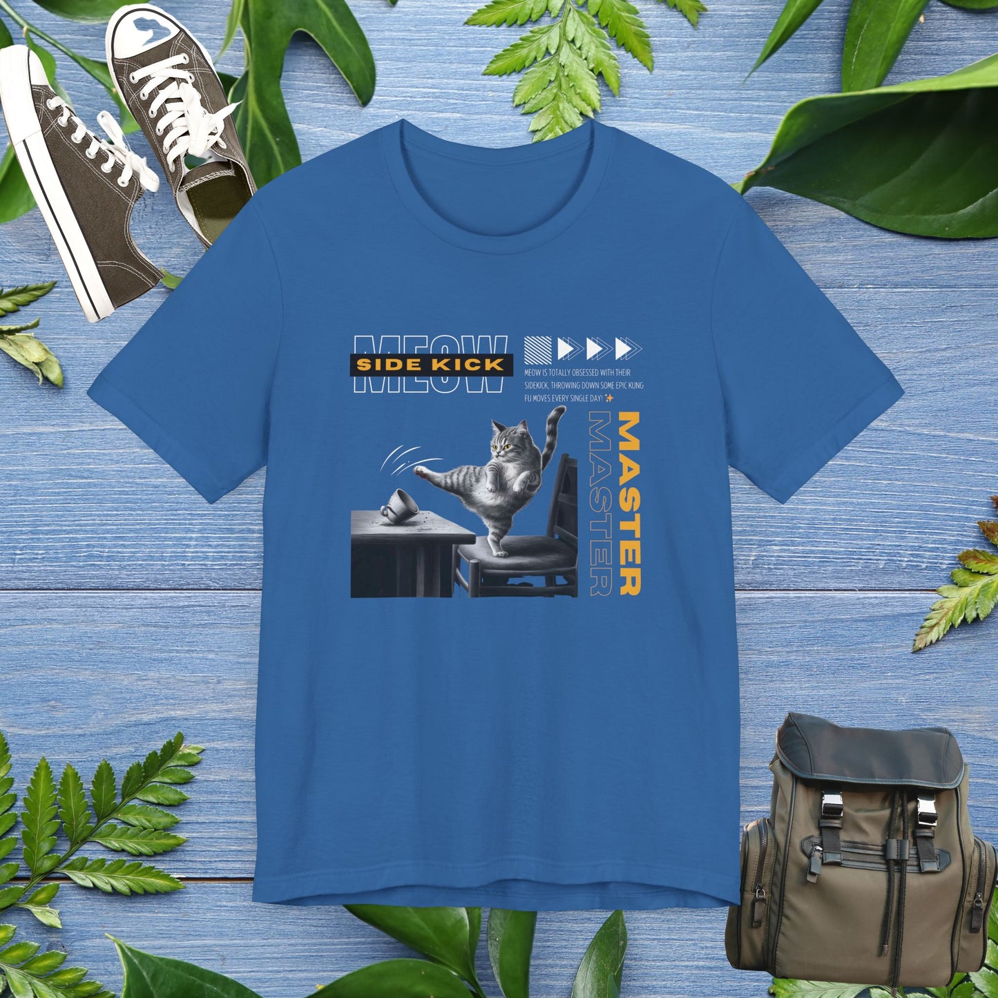 Meow Side Kick Unisex T-Shirt - furevermama