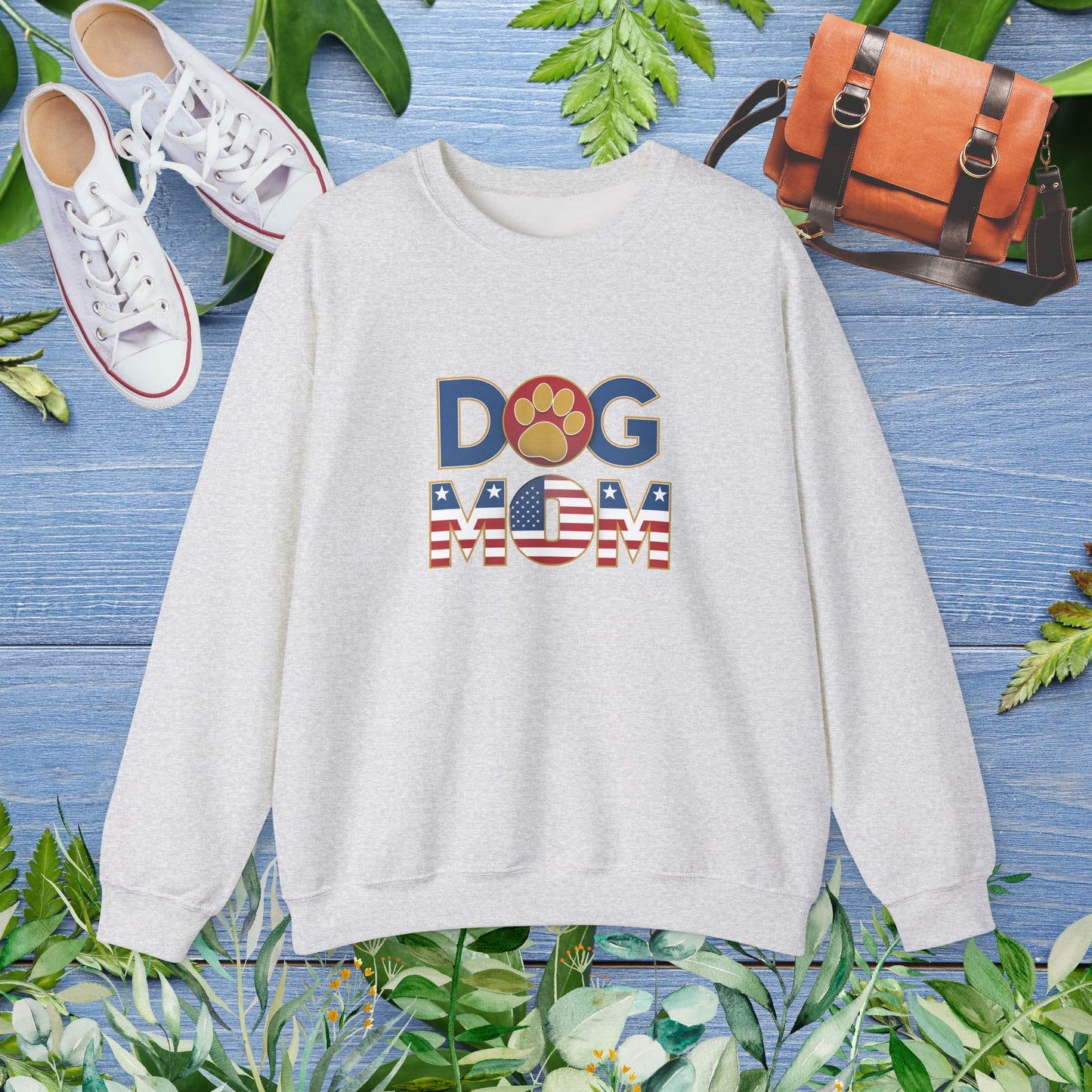 USA Patriotic Dog Mom Sweatshirt - furevermama