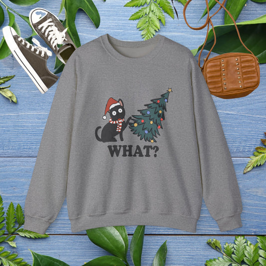 Naughty Cat Christmas Unisex Sweatshirt - furevermama