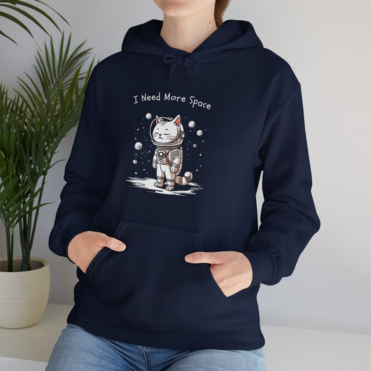 Space Cat Unisex Hoodie - I Need More Space - furevermama