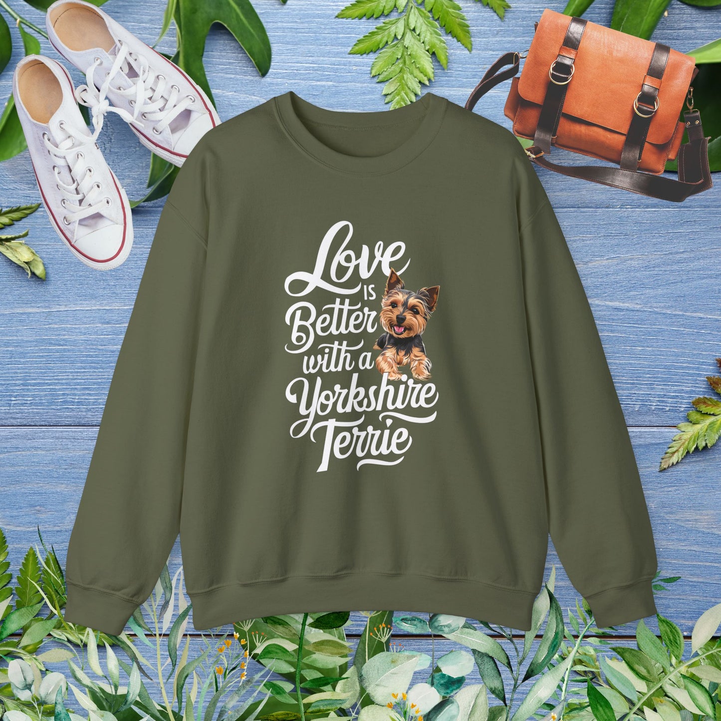 Life Is Better With A Terrie Yorkshire Unisex Sweatshirt - furevermama