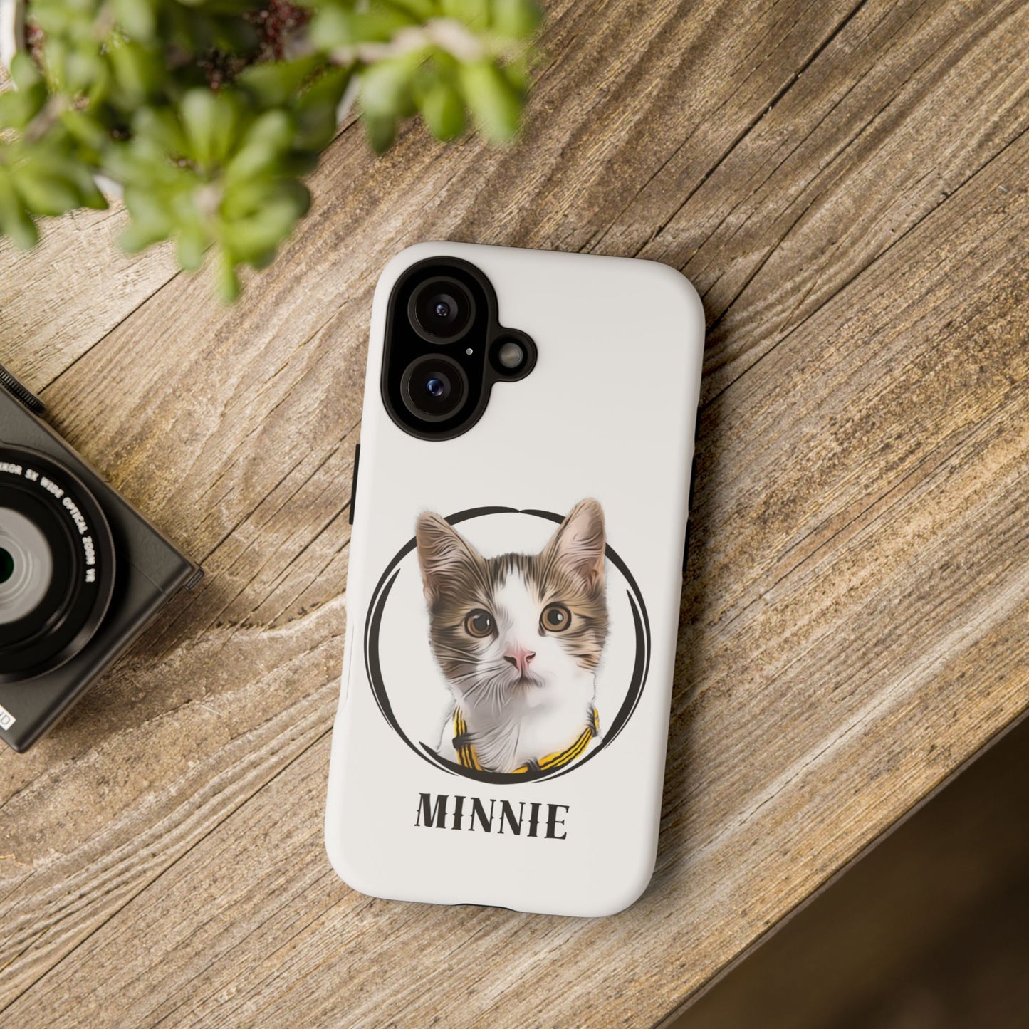 Custom Pet Portrait In Circle Phone Case - furevermama
