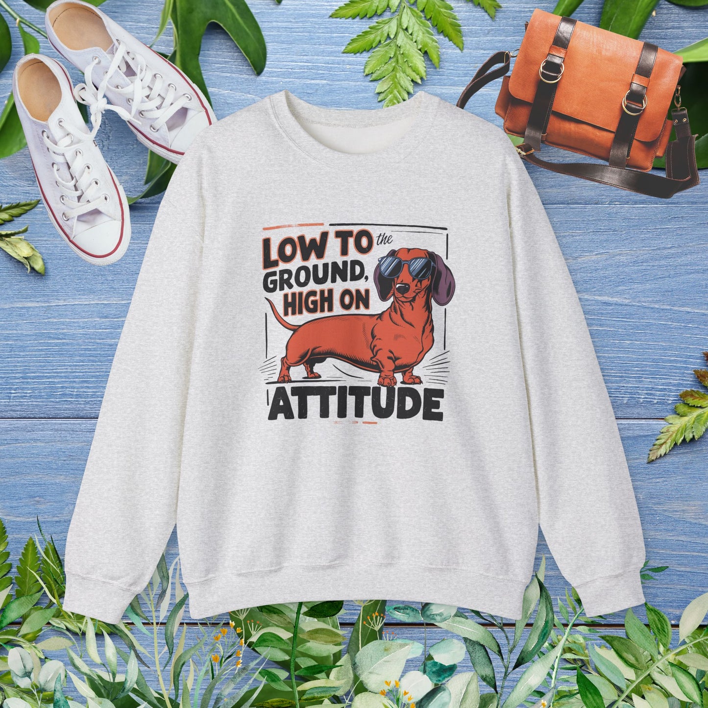 Dachshund Attitude Crewneck Sweatshirt - furevermama