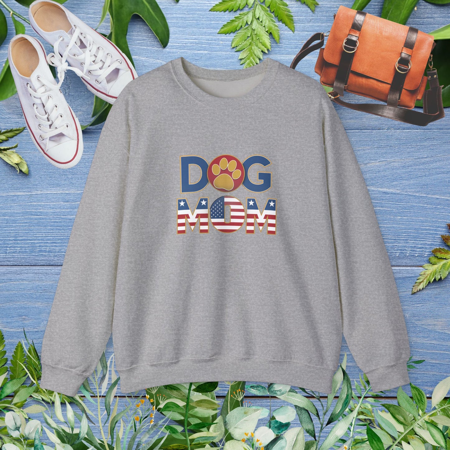 USA Patriotic Dog Mom Sweatshirt - furevermama