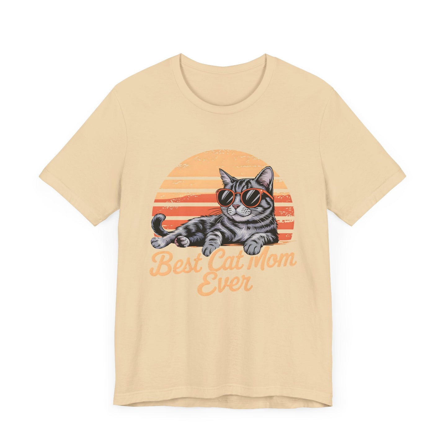 Best Cat Mom Ever Unisex Jersey Tee - Cute Cat Graphic T-Shirt