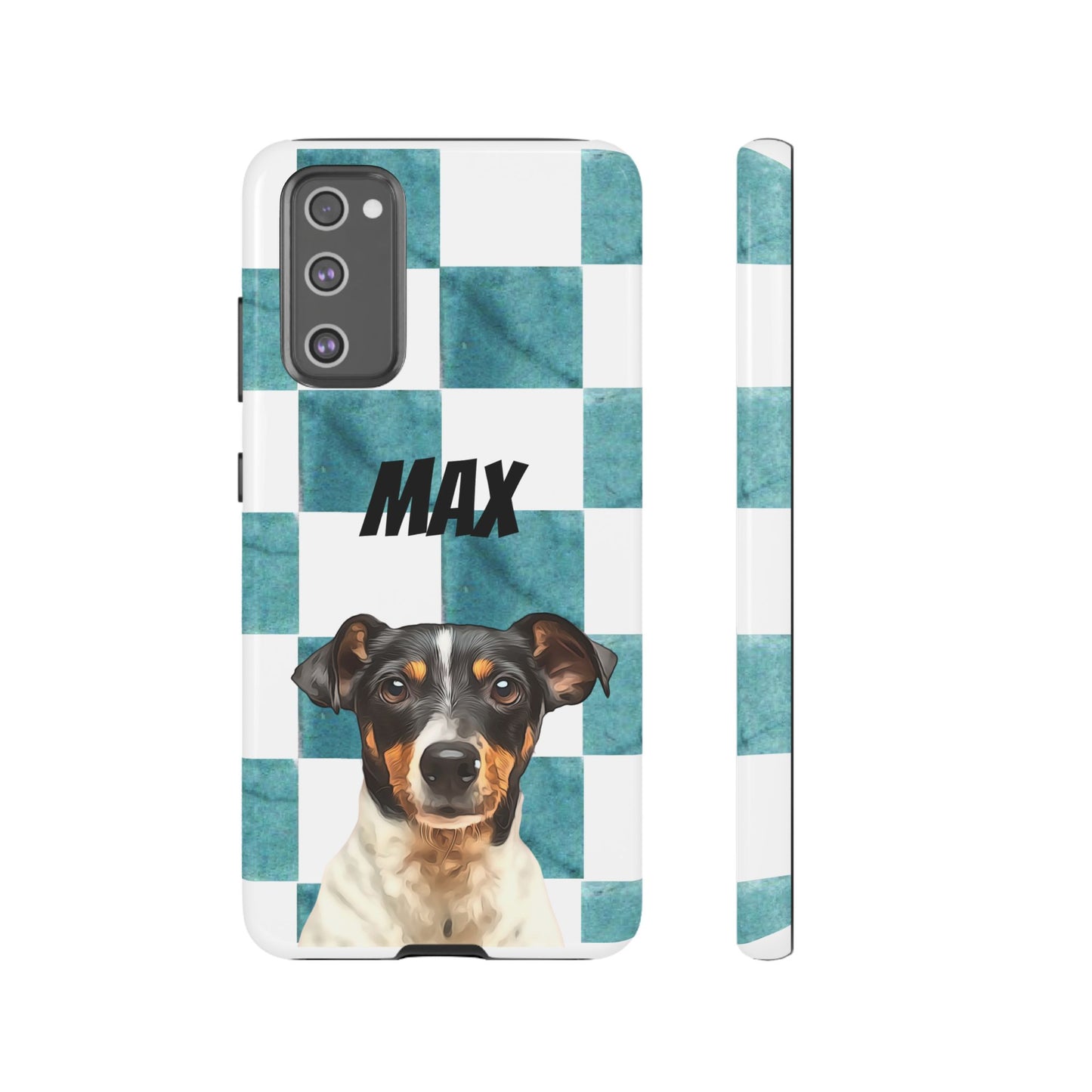 Custom Pet Portrait Phone Case, Checker Edition - furevermama