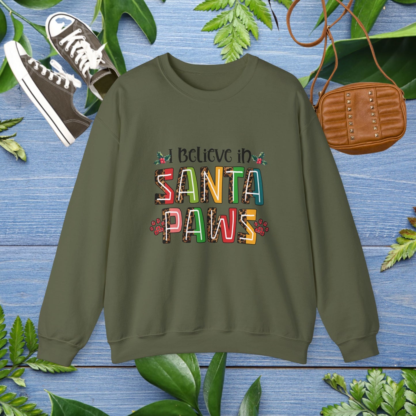 I Believe In Santa Paws Unisex Sweatshirt - furevermama