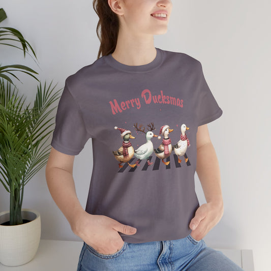 Merry Ducksmas Unisex Jersey Short Sleeve Tee - furevermama