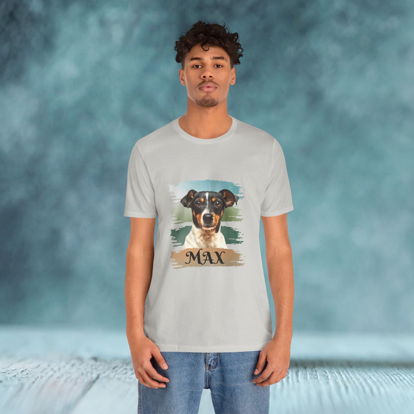 Custom Pet Portrait T-Shirt, Green Brush Edition - furevermama