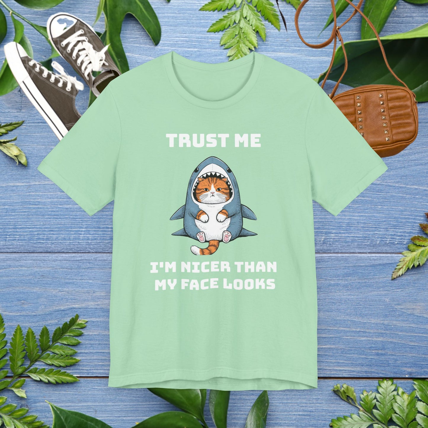 Cat in Shark Costume Unisex T-Shirt - furevermama