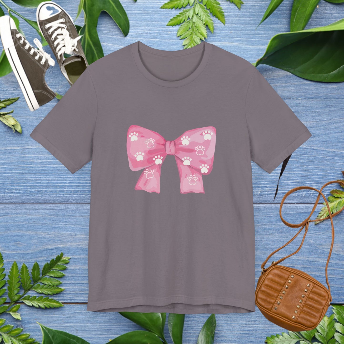 Pawprint Ribbon Tee Shirt - furevermama