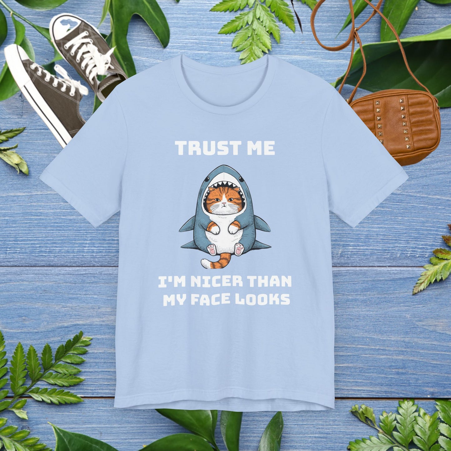 Cat in Shark Costume Unisex T-Shirt - furevermama