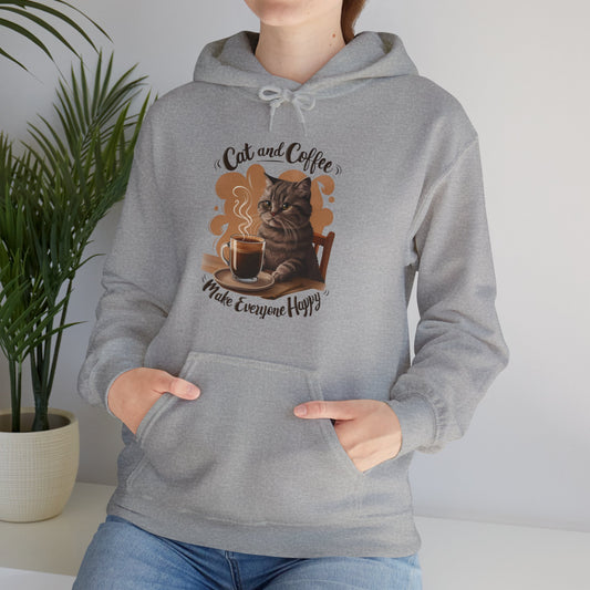 Cat and Coffee Hoodie - furevermama