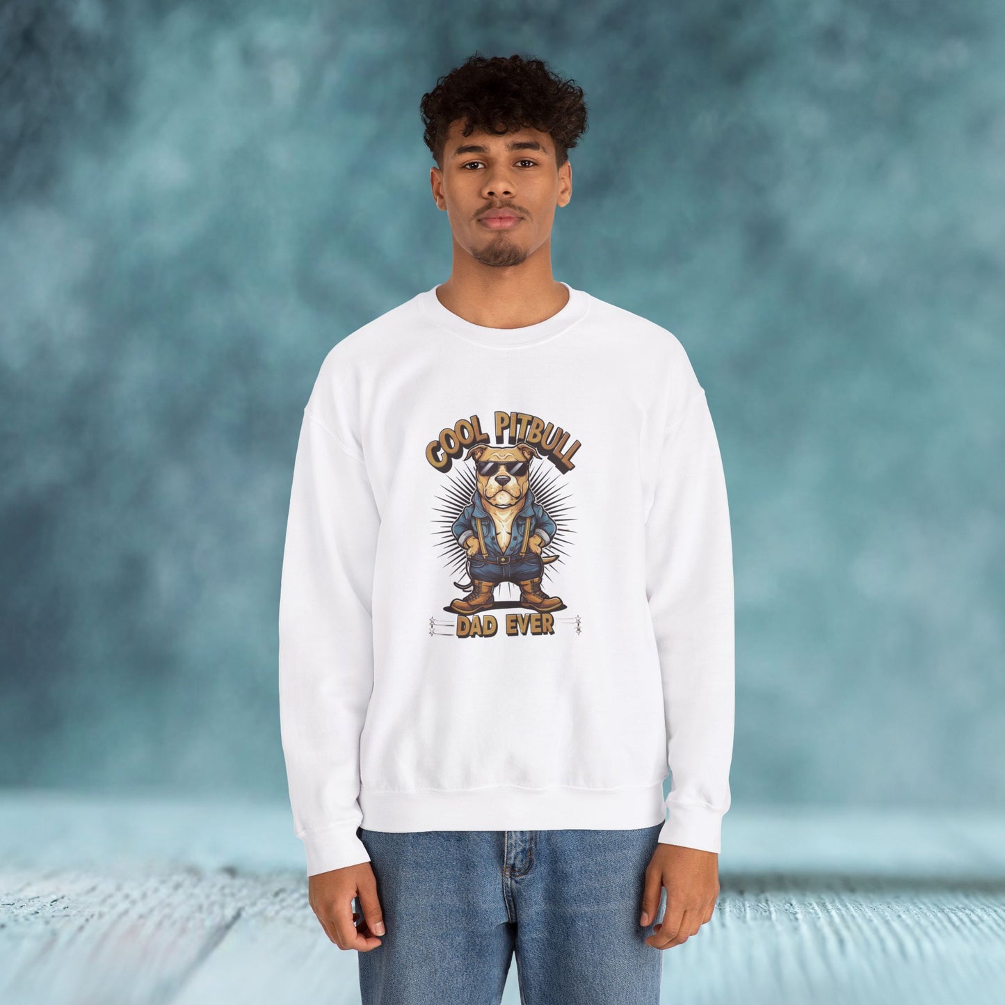 Cool Pitbull Dad Sweatshirt - furevermama