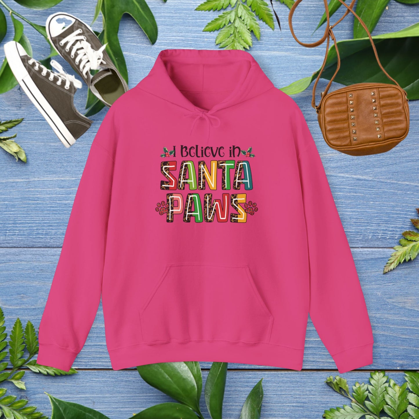 I Believe In Santa Paws Unisex Hooded Sweatshirt - furevermama
