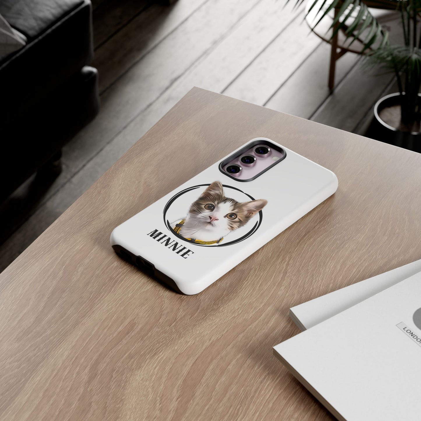 Custom Pet Portrait In Circle Phone Case - furevermama