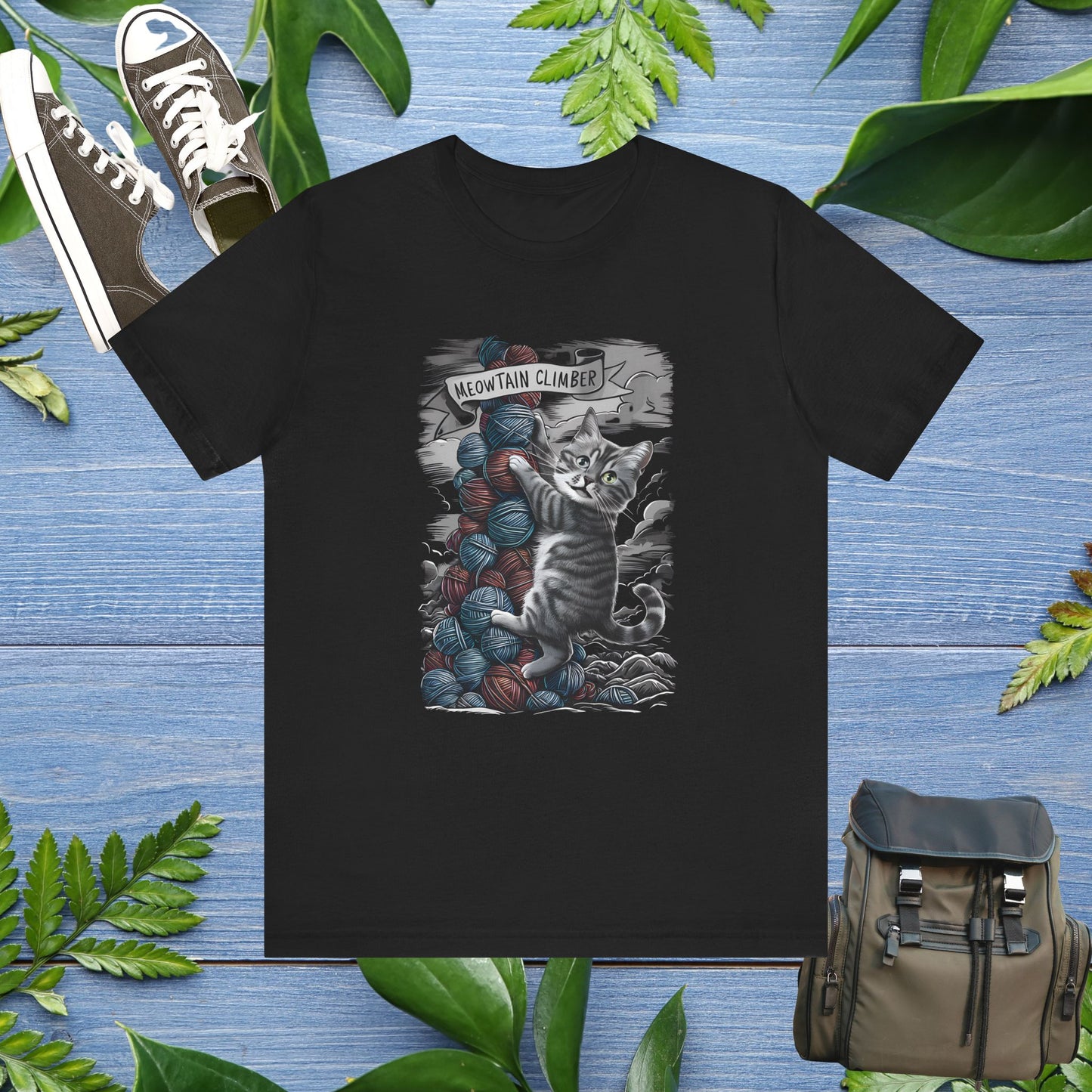 Meowtain Climber Unisex T-Shirt - furevermama