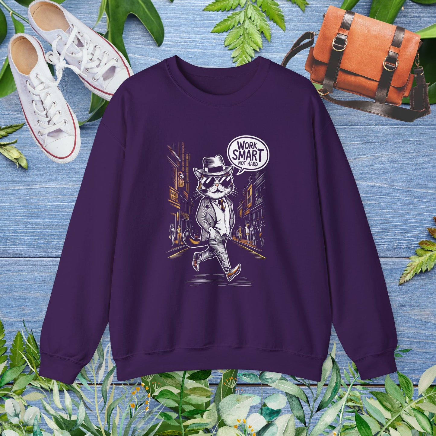 Work Smart Cat Sweater - furevermama