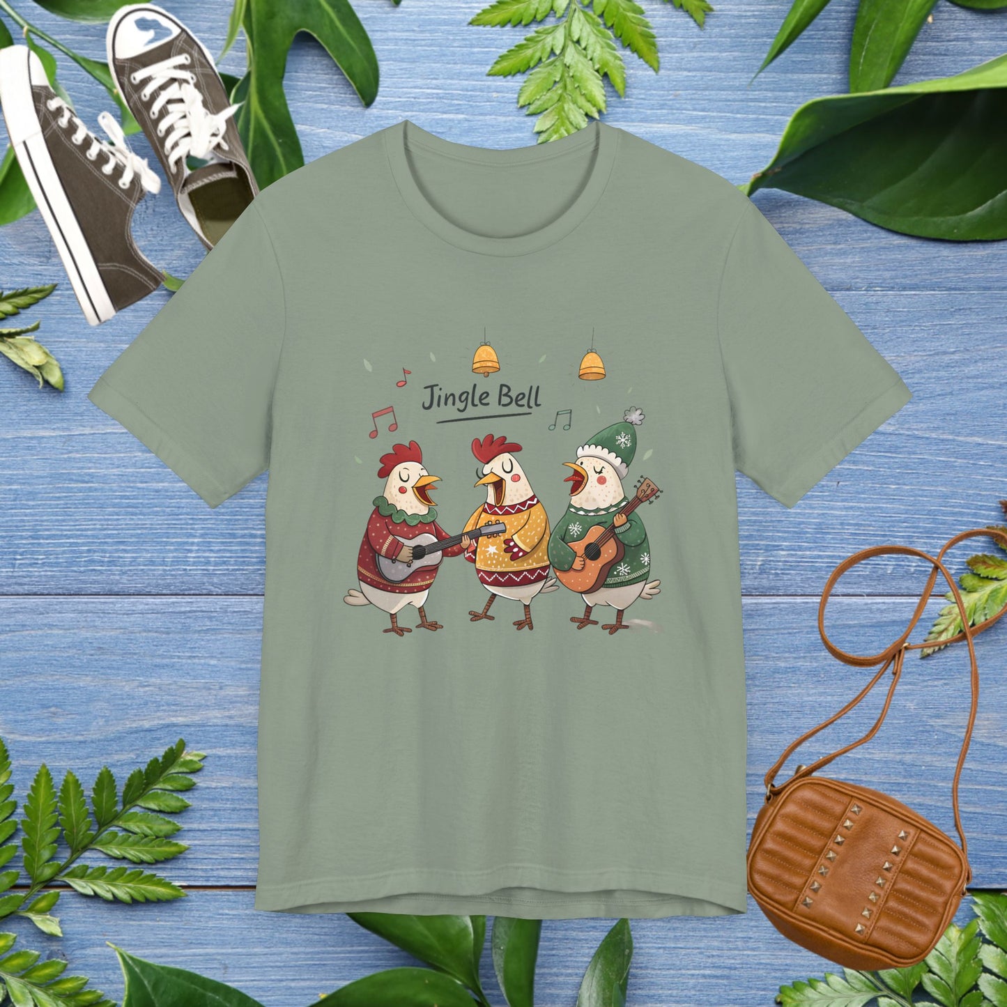 Jingle Bell Hens Unisex T-shirt - furevermama