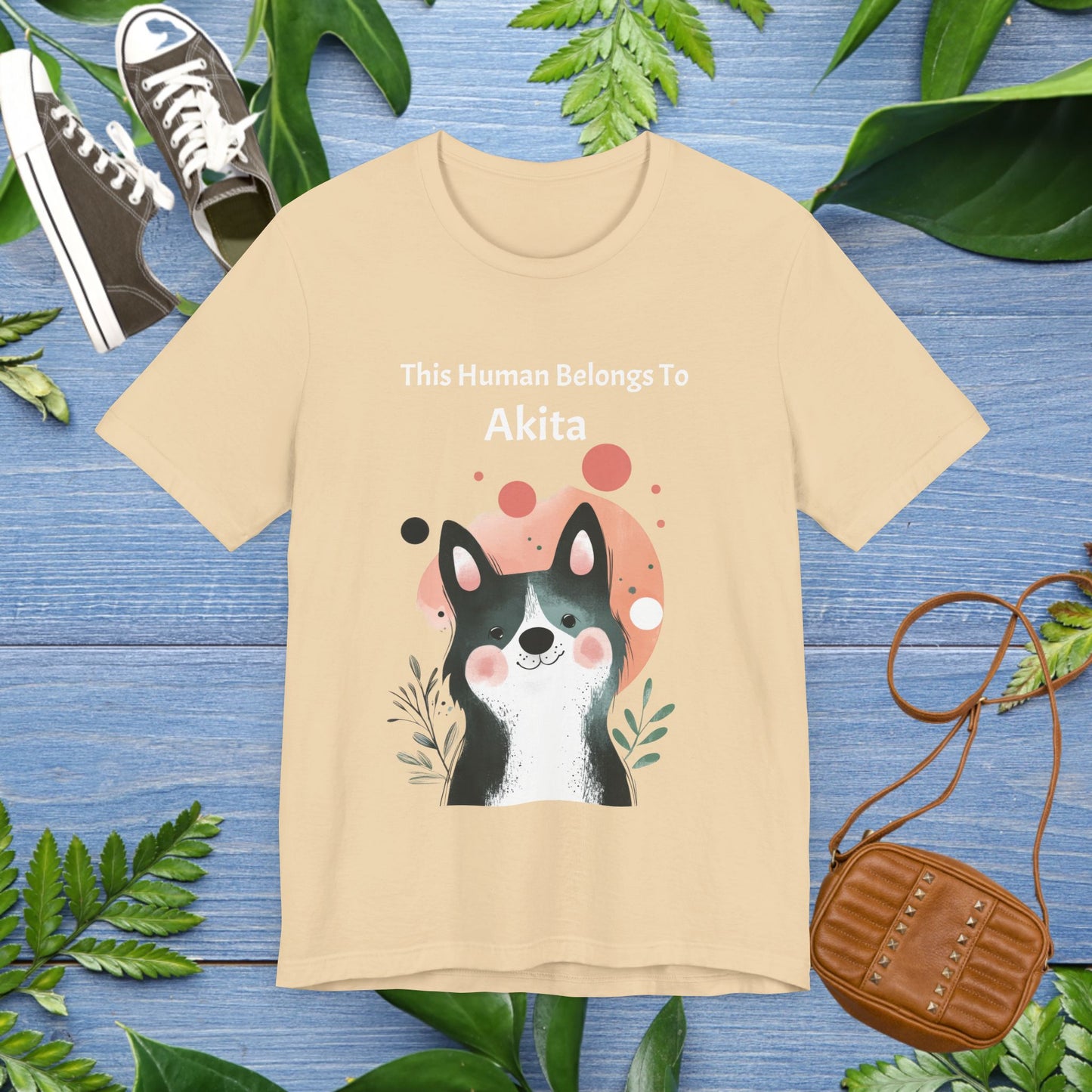This Human Belongs To Akita T-Shirt - furevermama