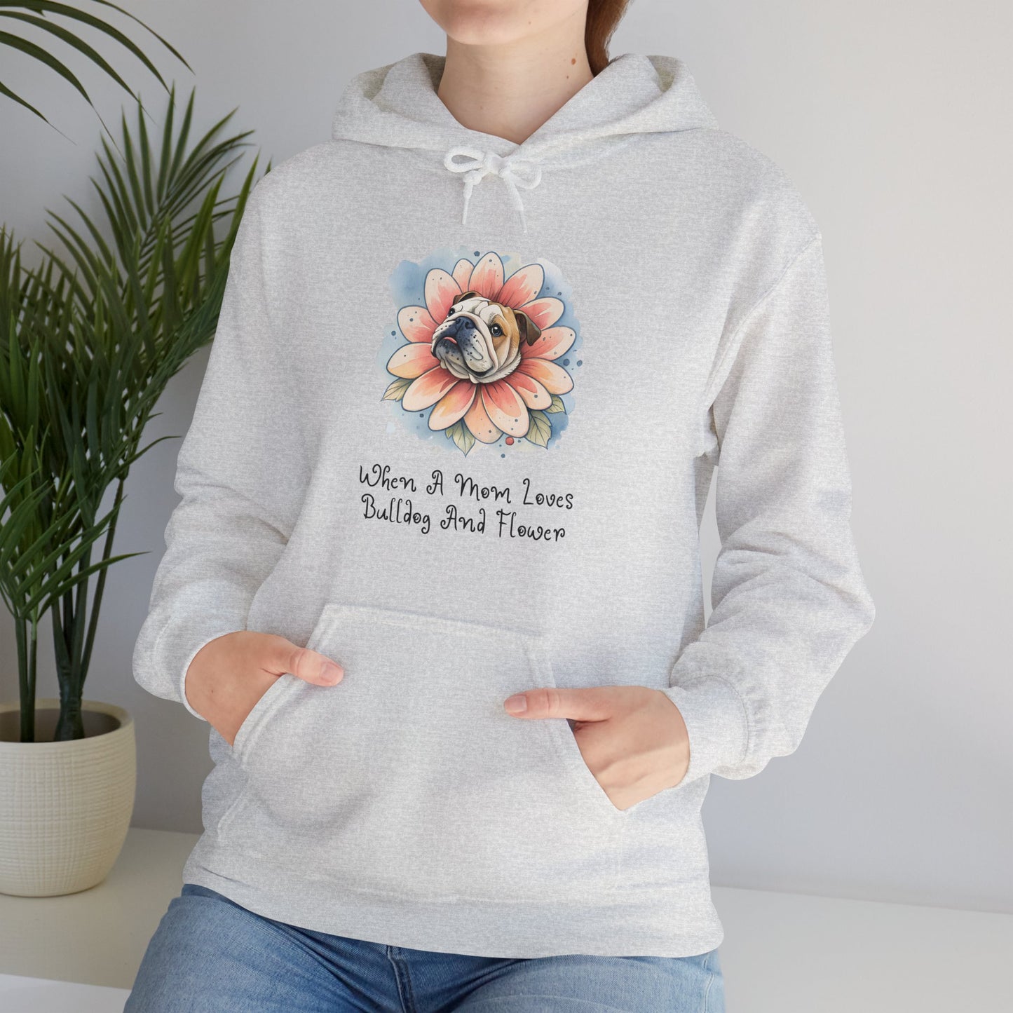 Bulldog Flower Hoodie - furevermama