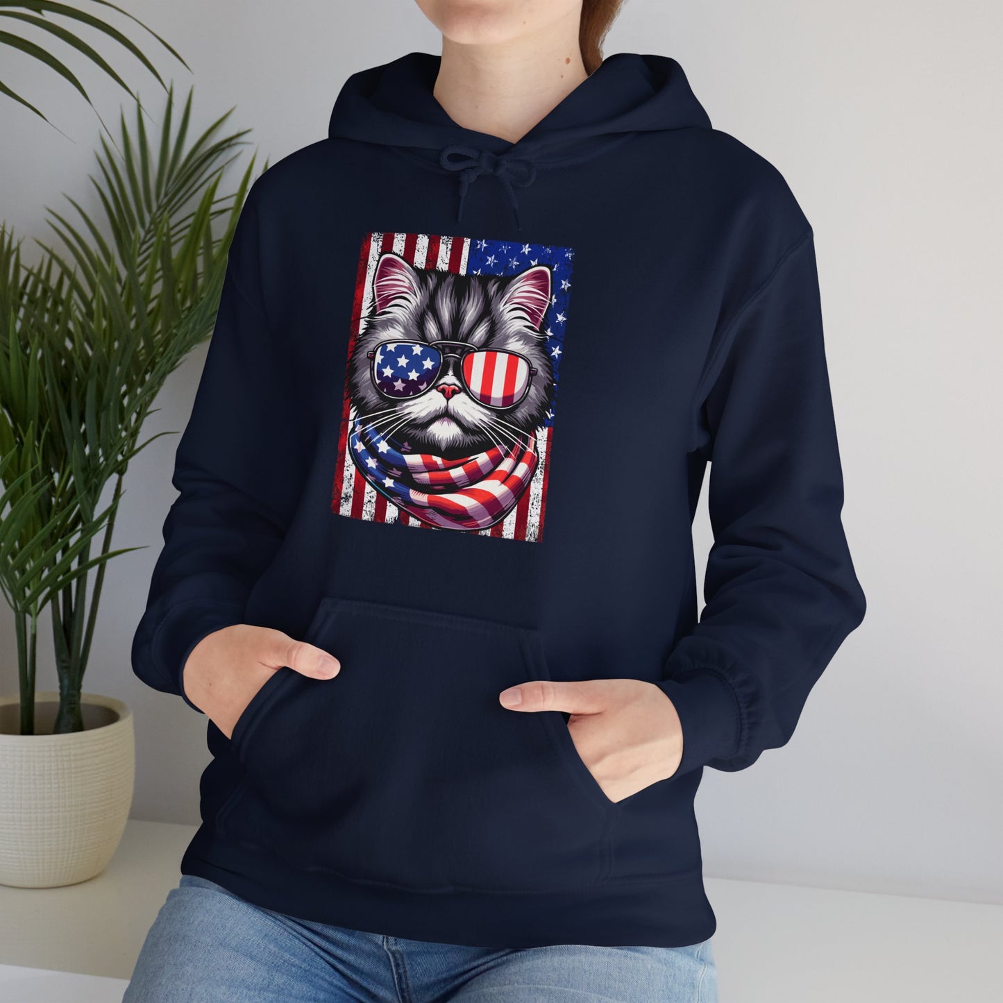 Patriotic Cat Hoodie - furevermama