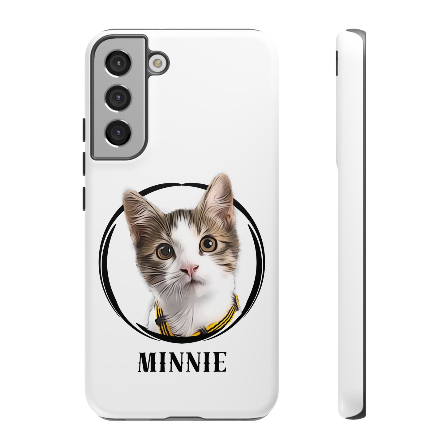 Custom Pet Portrait In Circle Phone Case - furevermama