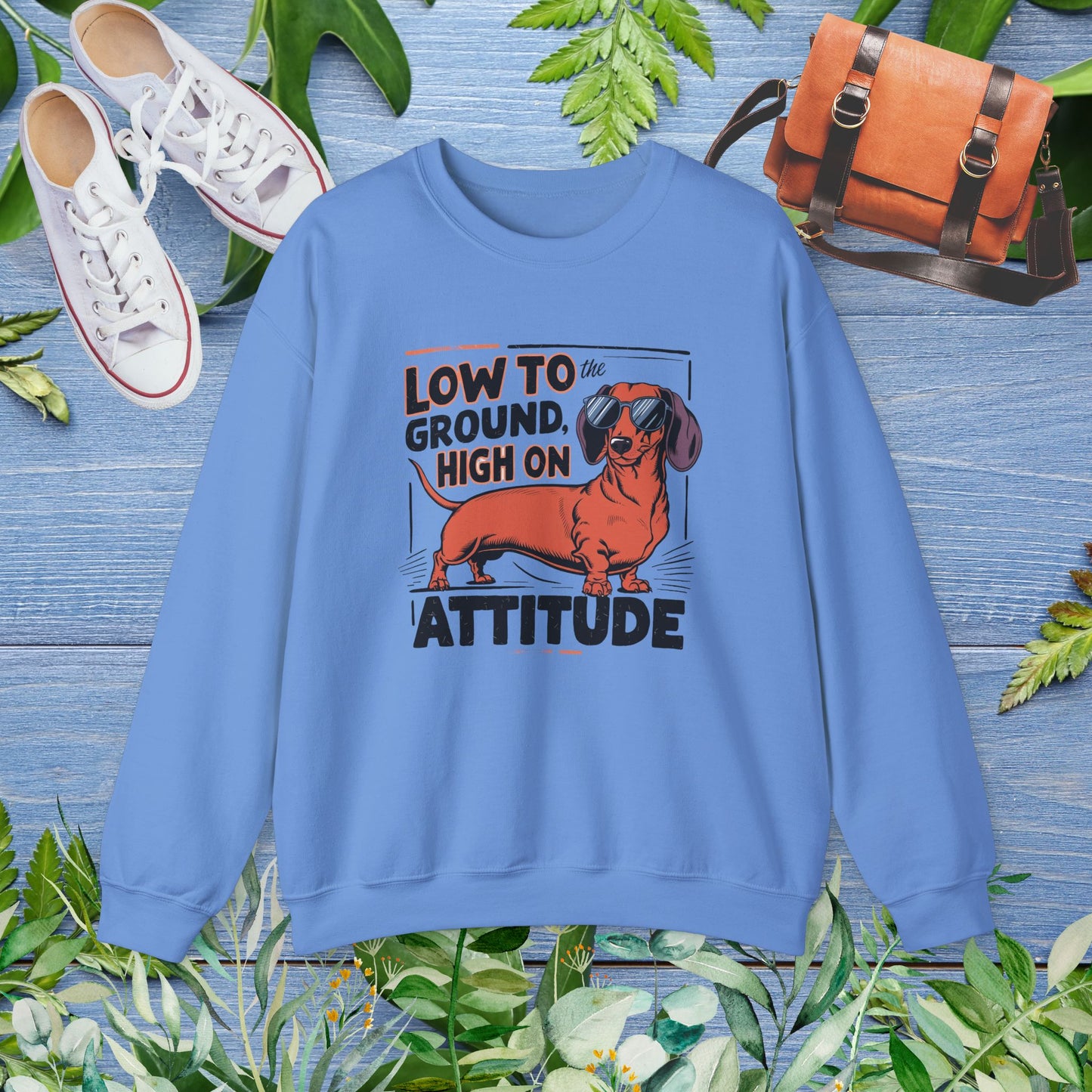 Dachshund Attitude Crewneck Sweatshirt - furevermama