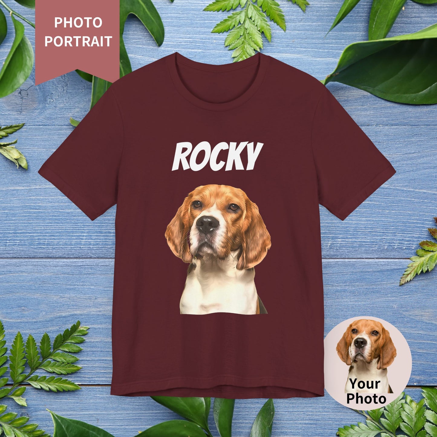 Custom Pet Portrait Unisex T-Shirt - furevermama