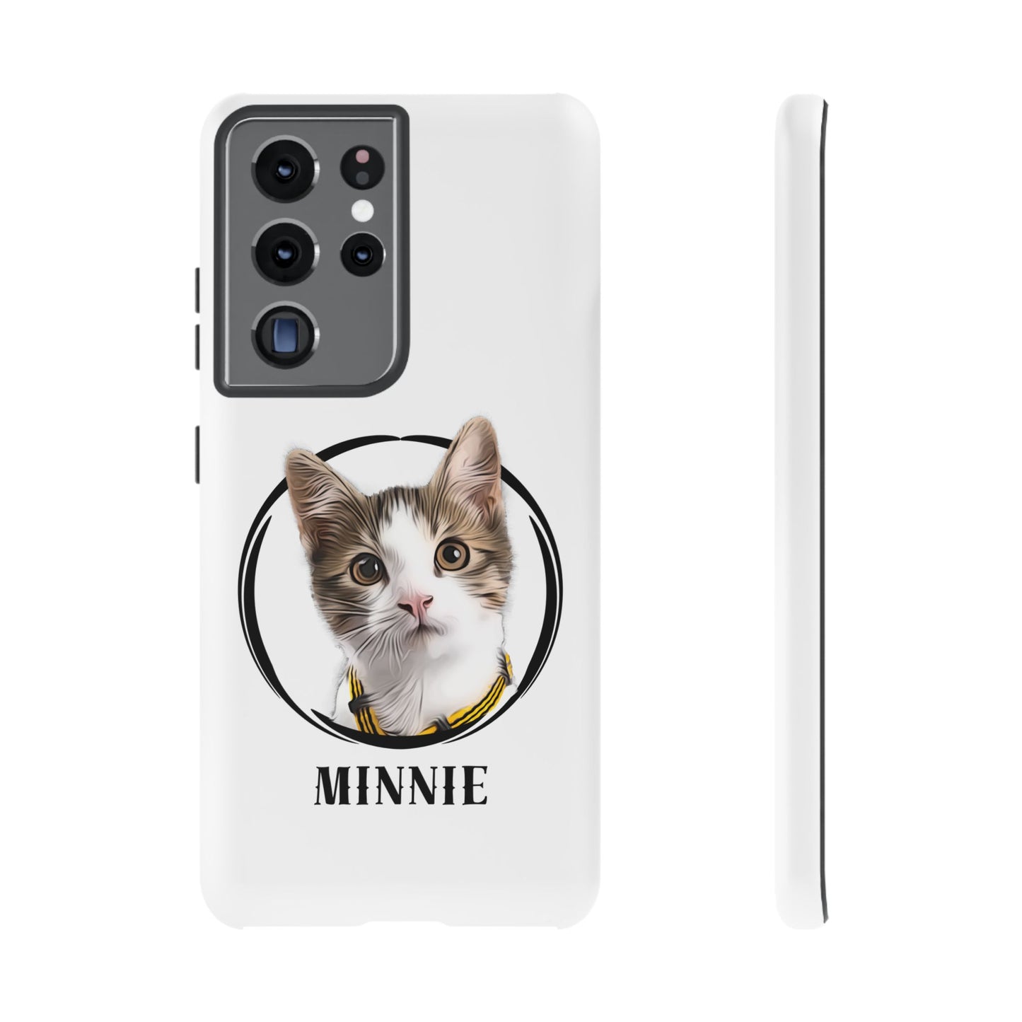 Custom Pet Portrait In Circle Phone Case - furevermama