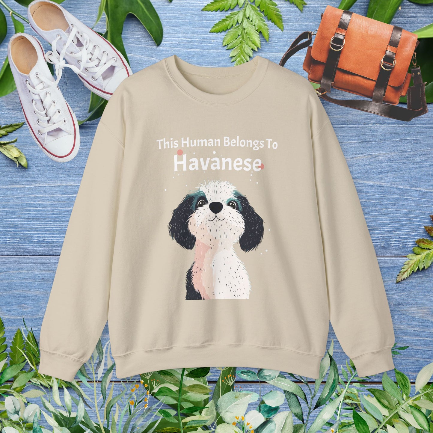 This Human Belongs To Havanese Unisex Sweatshirt - furevermama