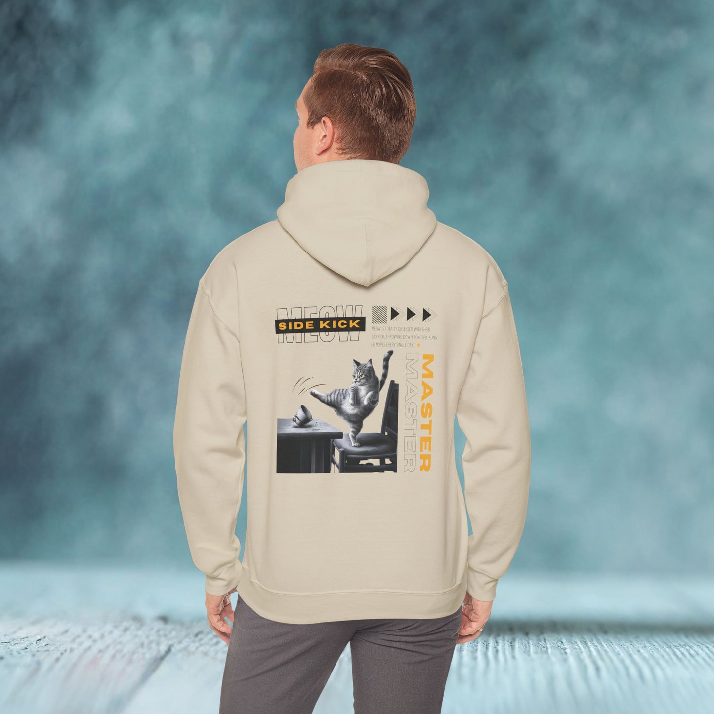 Meow Side Kick Unisex Hoodie (Double-Sided) - furevermama