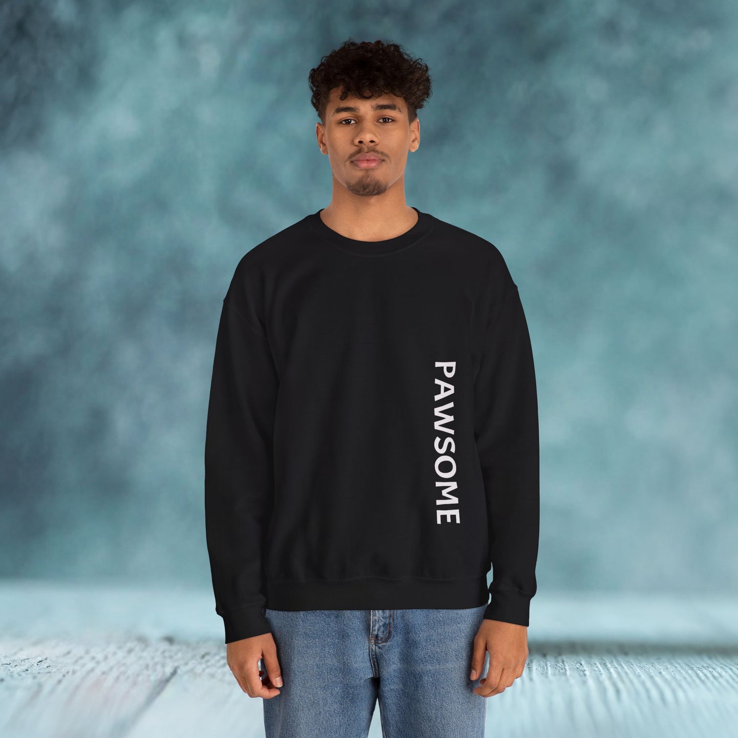 Pawsome Dog Crewneck Sweatshirt (Double Sided) - furevermama